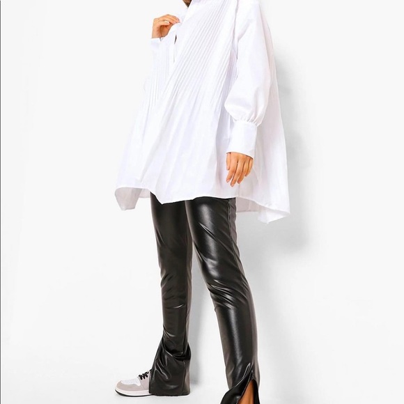 NWT BOOHOO OVERSIZED SHIRT (dress) - Picture 2 of 4